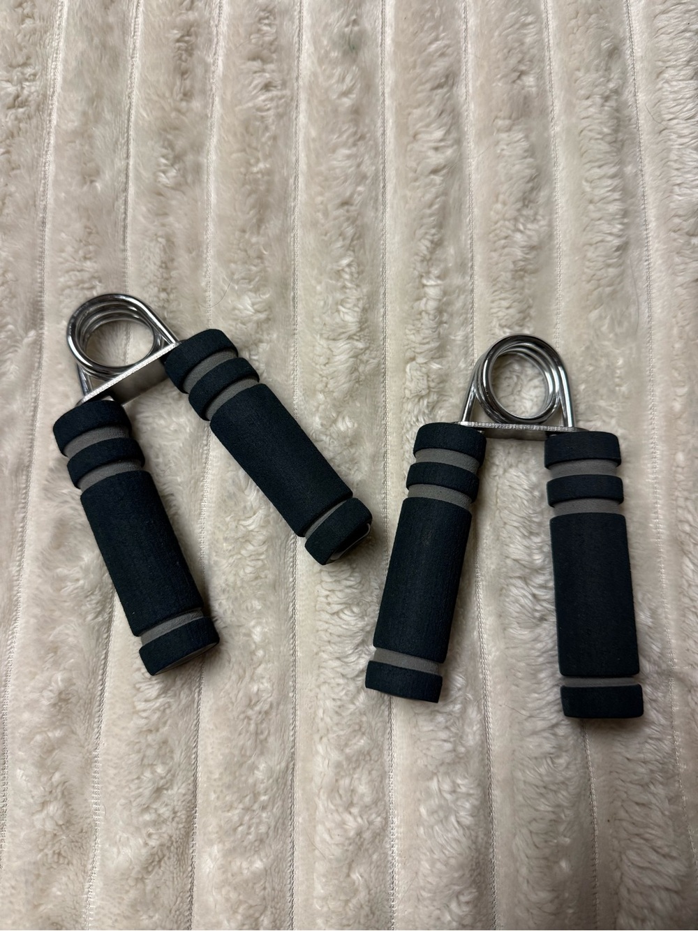 Hand Grip Strengthener Set - Black Foam Handles